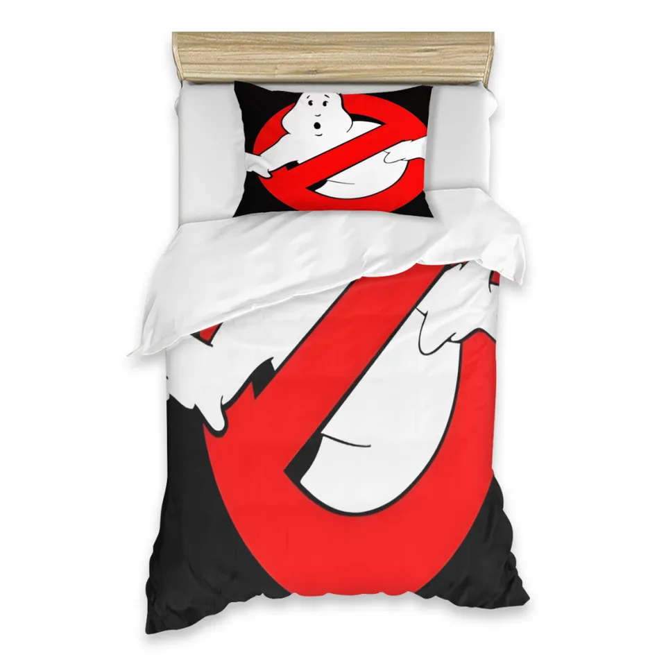 Ghostbusters ghost_mmhjfl jednotlivé posteľné listy súprava kompletný puzdro s jednou ľanovou prikrývkou kryt