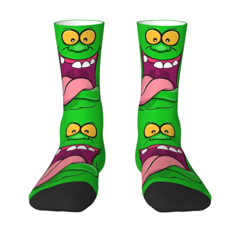 Ghostbusters Slimer Men's Crew ponožky unisex novinka 3D tlač zelenú ducha Supernatural filmové šaty ponožky