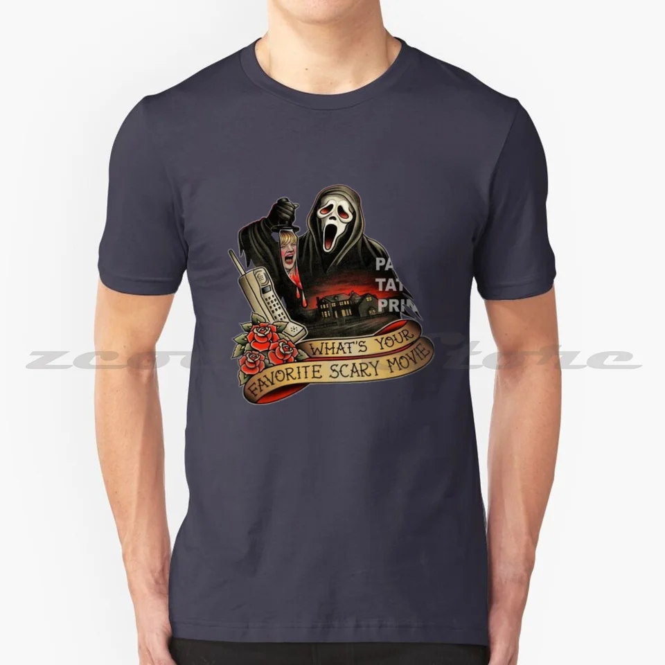 Ghostface #10 T-tričko 100% bavlna Pohodlné vysokokvalitné výkrikové slasher gza rza rap hip hip hop roekwon horor
