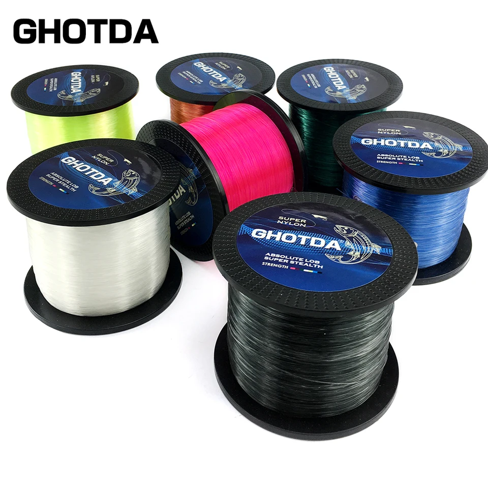 GHOTDA 500M 1000M NYLON LINE 3,4-28.6 LB Japonsko Materiál