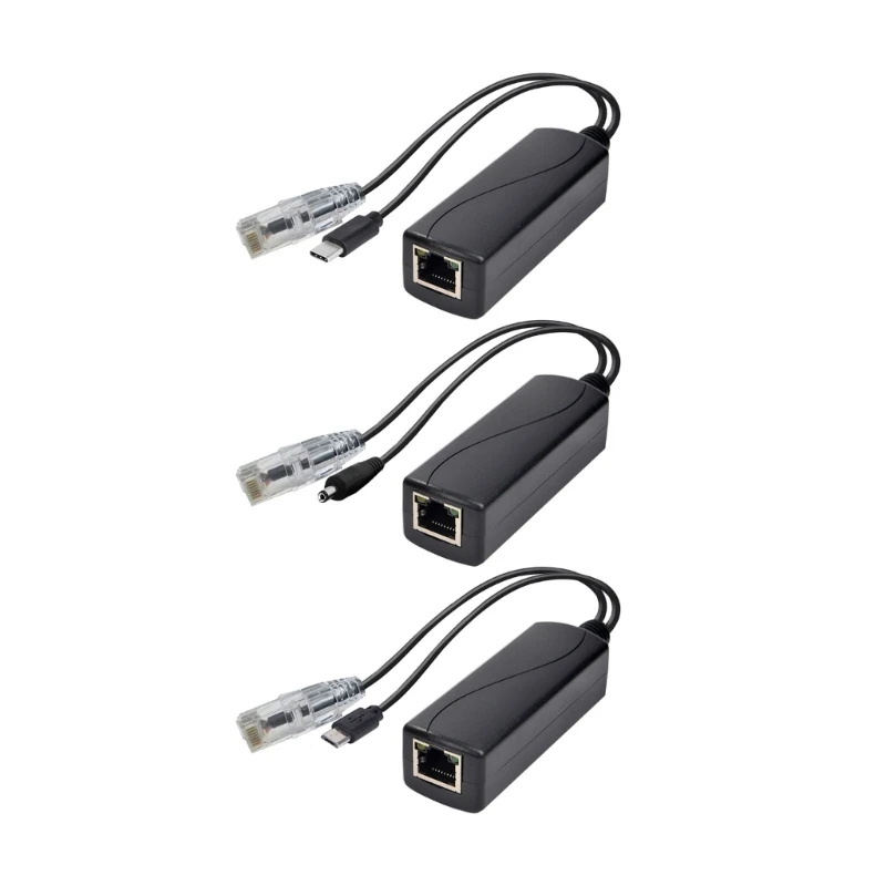 Gigabit Poe Splitter 5V 2.4 A Dropship Secutor Secutorshipship Type-C /DC5521 /Micro USB