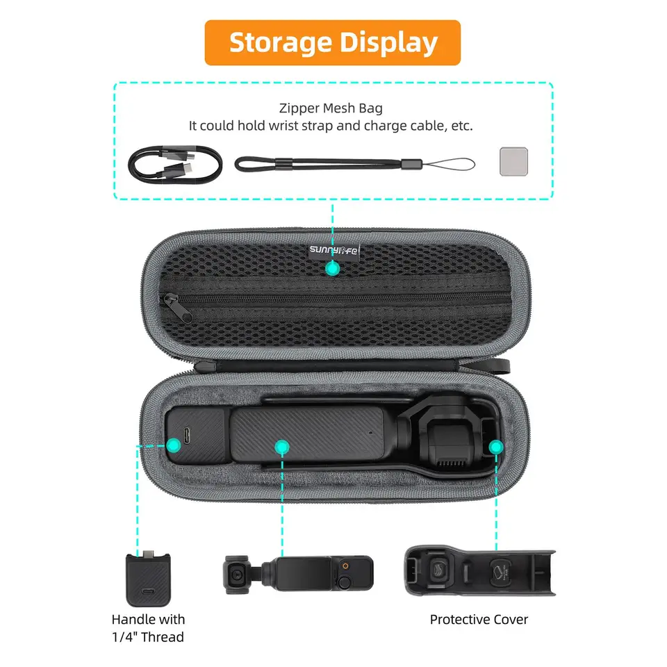 Gimbal Storage Bag Lightweight Storage Pamrech vrecko na fotoaparát pre vrecko 3 fotoaparát