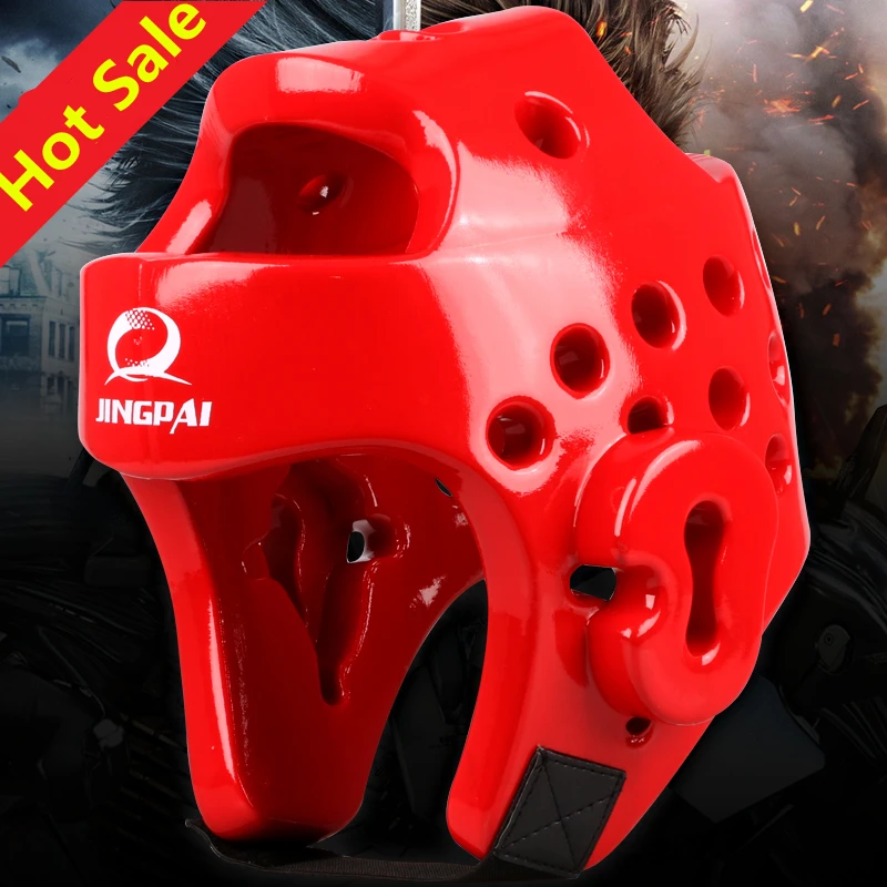 Gingpai taekwondo prilba sanda Kick Boxing Head Gear strážca hlavy pokrývky poklesu karate Muay thai tae kwon do ochrany