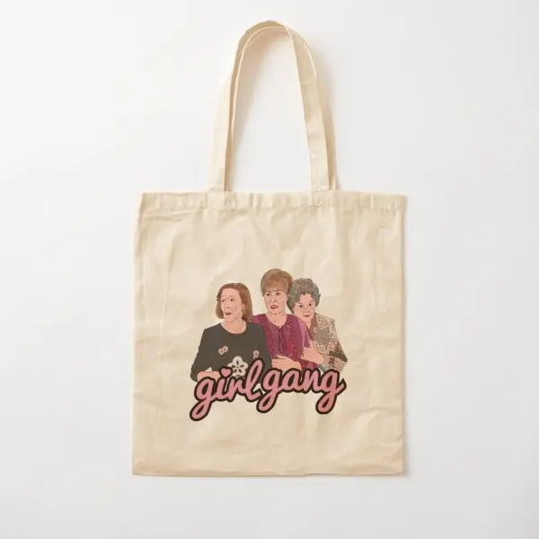 Girl Gang Aqui No Hay Quien Viva Cotton Canvas Bag Tote Opätovne použiteľné neformálne tlačené cestovné potraviny Dámy nakupujúce módu