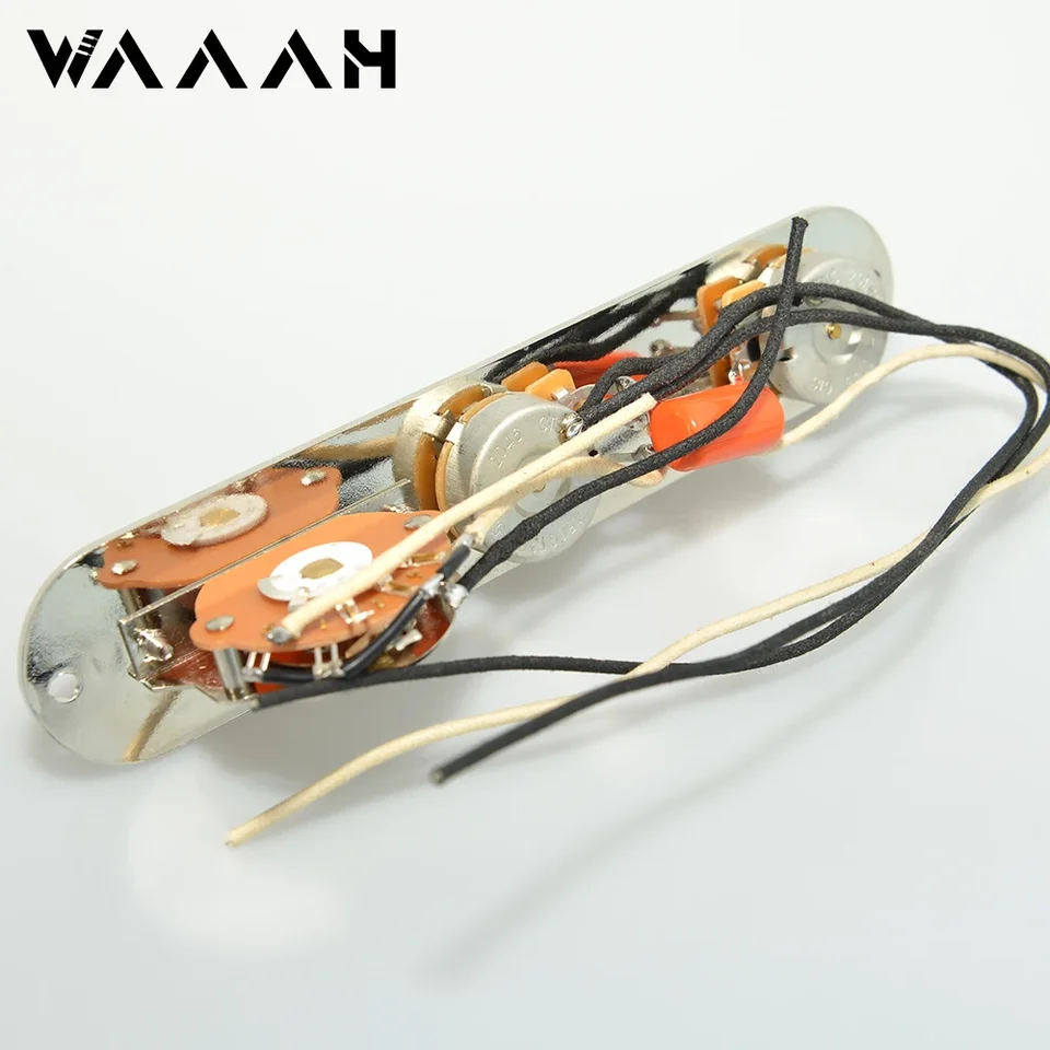 Gitarové diely káblové tlcasterské gitarové ovládacie dosky Systém 3 Way Switch s kvetináčmi CTS pre TL Guitar Chrome Color Guitar Accessories