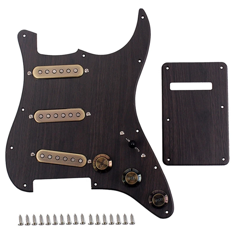 Gitarové diely predatrané naložené SSS Pickguard Alnico V Pickups for Strat Guitar Guitar Accessories