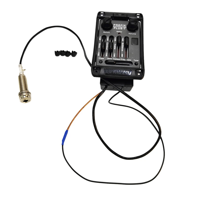 Gitarové snímače predpony Plus-T Na palube predzosilňovacia matica akustický vyzdvihnutie ekvalizér EQ s tunerom Soft Piezo