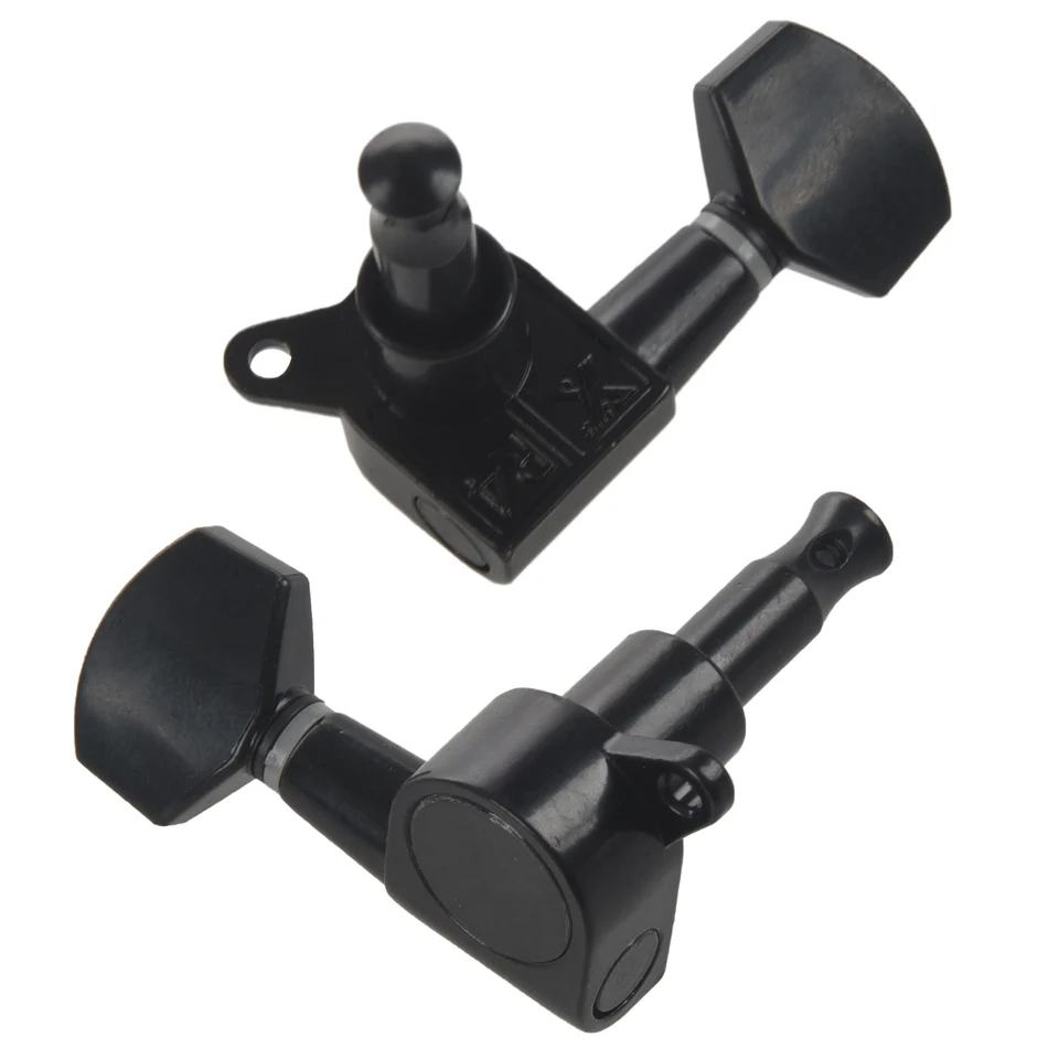 Gitarové zapečatené malé PEG Tuning PEG TUNERS HEADS HEADS pre akustické elektrické gitarové gitarové diely (čierna 6R