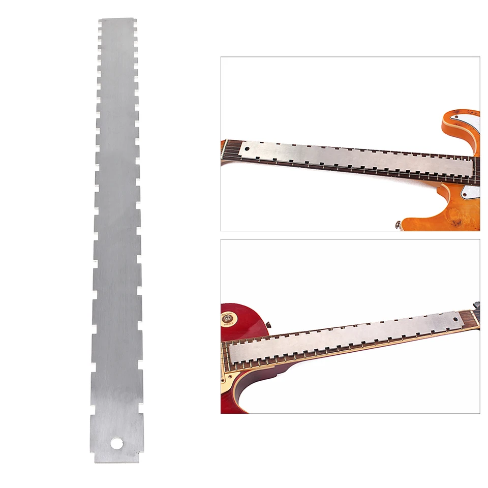 Gitarový krk vänúcej rovnej hrany Luthier Nástroj Frets Frets meracie pravítko pre Gib Son 24,75 palca Fender 25,5 palca
