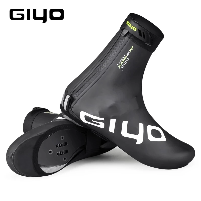 Giyo Bicycle topánky pokrýva zimné cyklistické preniky topánky fleece teplý vodotesný reflexný päta ochranca MTB Road Bike Equipment