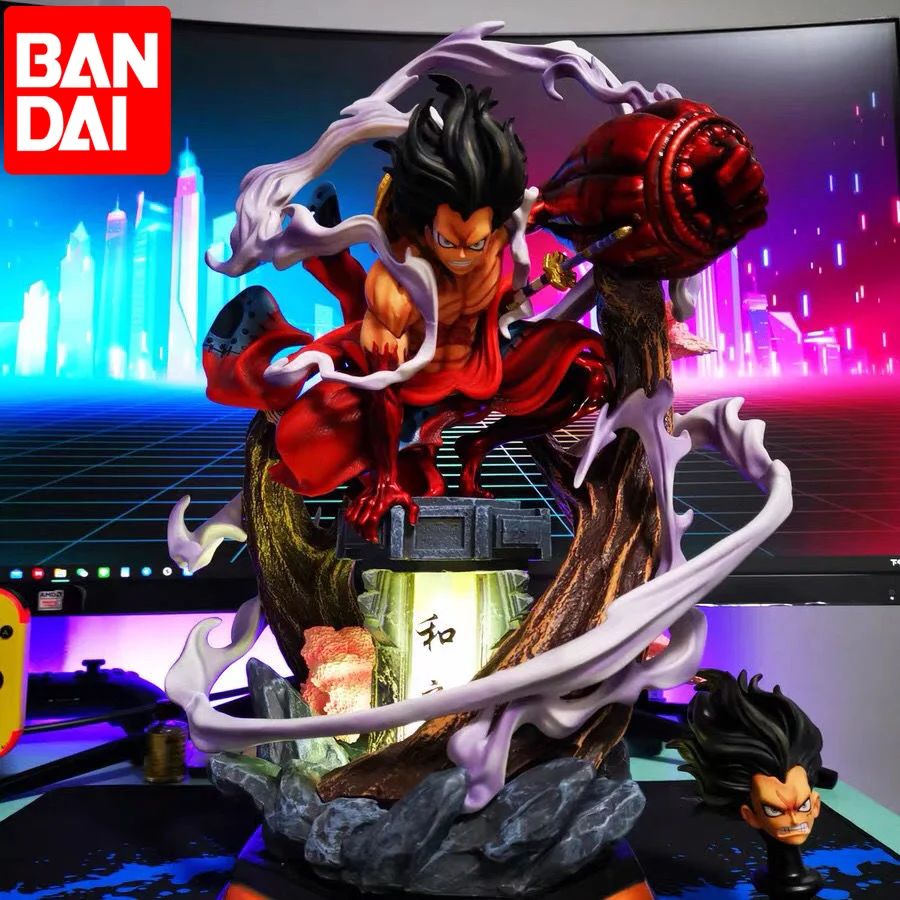 GK One Piece anime postava Wano Gear 4 Luffy 2 kusy hlavy socha figúrky 26 cm zberateľské modelové dekorácie hračky vianočný darček