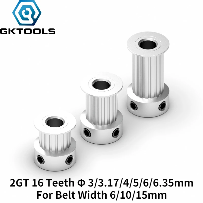 GKTOOLS 3D TLAČNÉ ČASŤ GT2 Načasovacia kladka 2GT 16 Zuby zuby