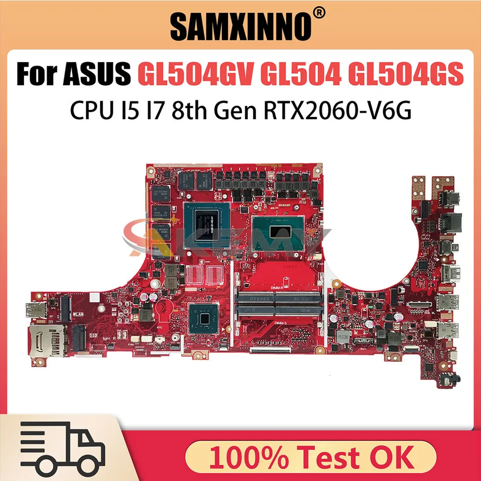 GL504G základná doska pre ASUS ROG Strix Scar II GL504 GL504GS GL504GV GL504GW Notebook Mainboard I5 I7 CPU RTX2060 V6G