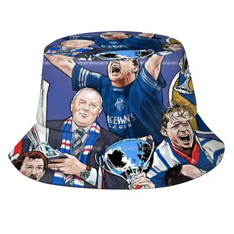 Glasgow Rangers Team Fisherman's Hat Bucket Hats Caps Glasgow Rangers Football Škótsko Dostaneme