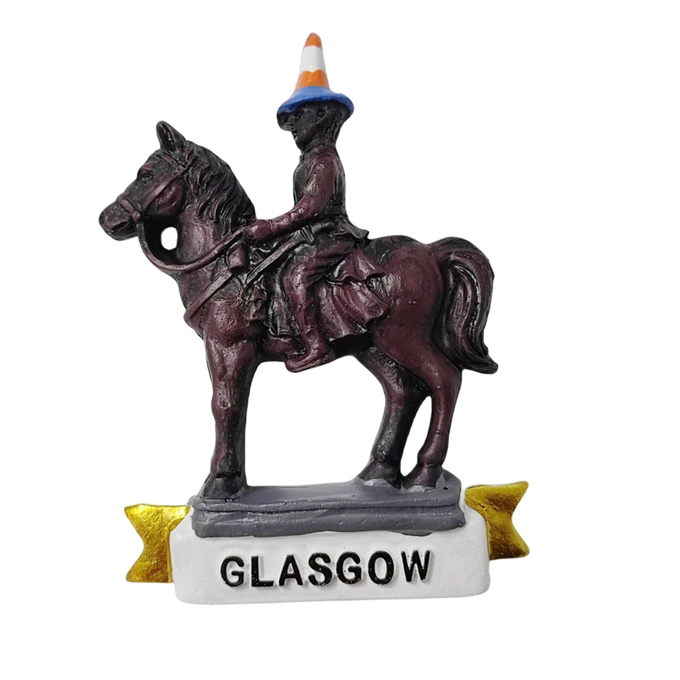 Glasgow Škótsko 3D chladnička Magnet Darček suvenír, ručne vyrábaný živici Glasgow Chladnička Magnet Zbierka Domáca dekorácia
