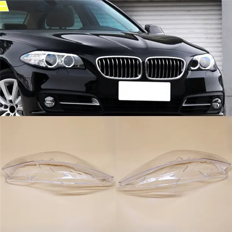 Glass Auto Shell svetlometový lampa s priehľadným automobilom Priehľadný kryt objektívu pre predný svetlomet pre BMW 5 Series F10 F18 528I 530I 535I 2010-2017