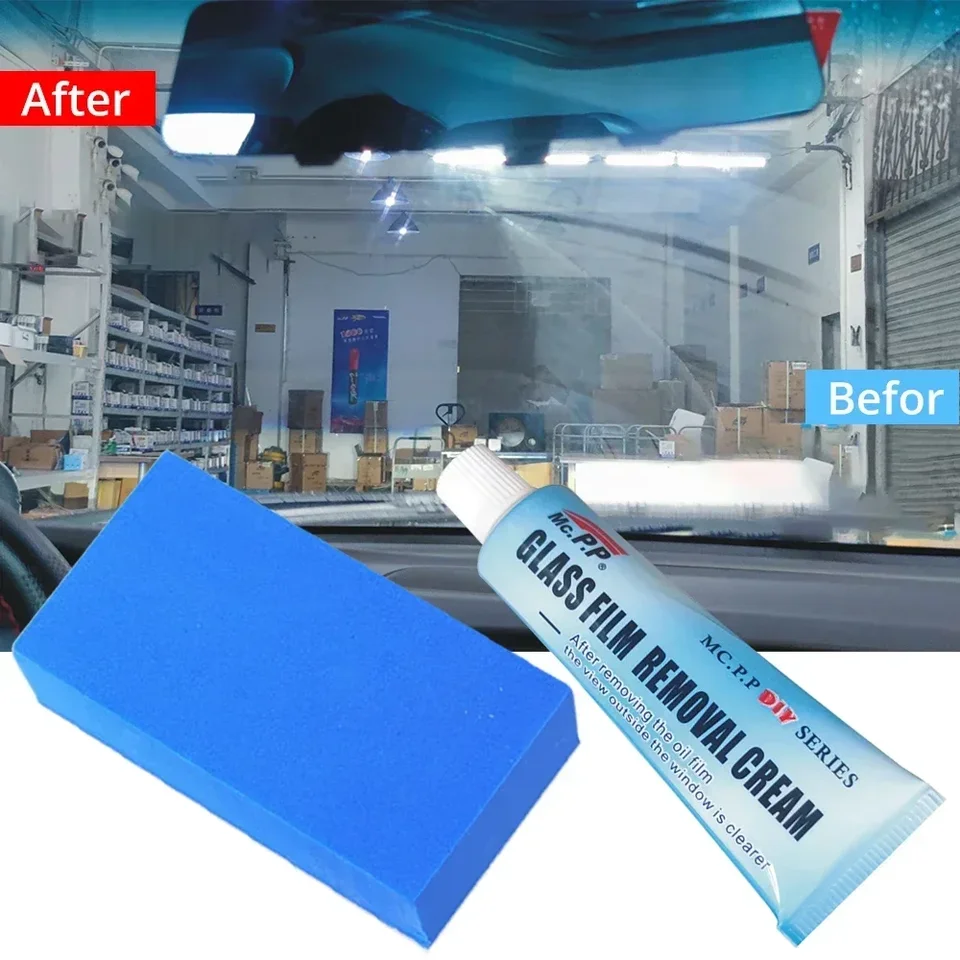 Glass Glass Glass Degreasing Cleaner Oil Film Čistenie a leštenie pasty pre kúpeľňové okná Černé sklo Starostlivosť o čelné sklo
