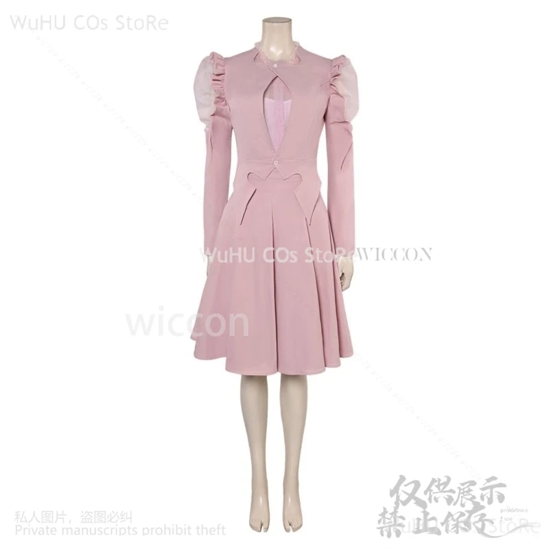 Glinda Cosplay čarodejnica Uniformný kúzelný oblek anime film Wicked cos for Halloween vianočné večierky ružové šaty lolita roztomilý prispôsobený