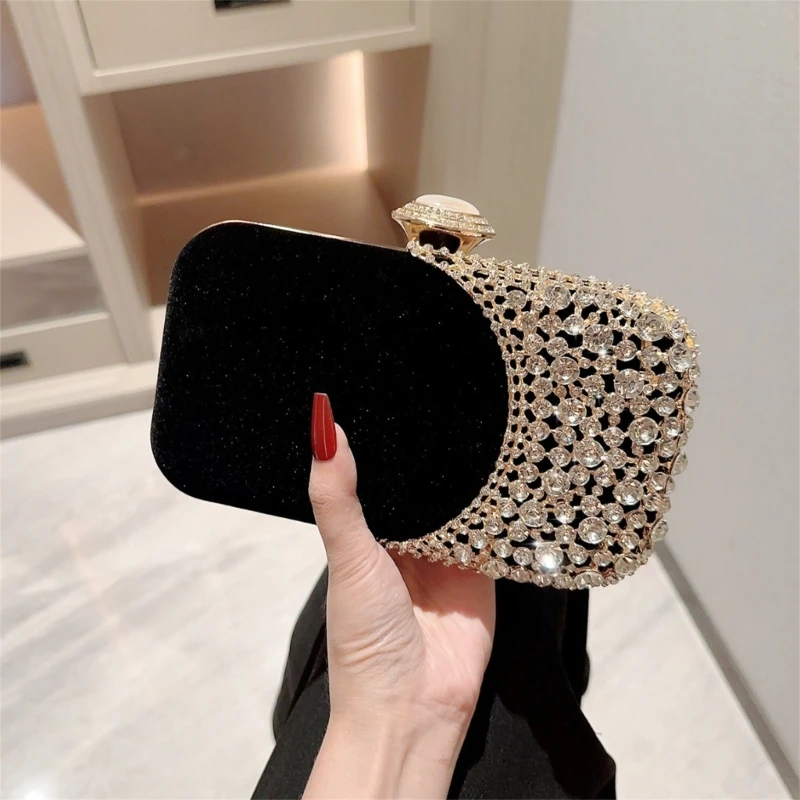 Glitter Clutch Clutse Dámska večera kabelka Malý telefón peňaženka s kabelkou na rameno s odnímateľnou reťazou na plesovú svadbu