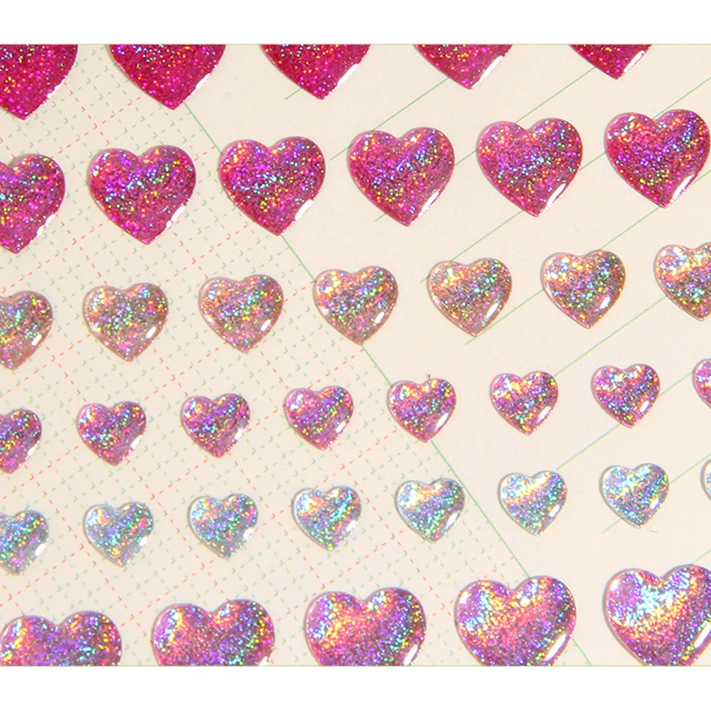 Glitter Magic Crystal Love Star Sticker 3D lesklý drahokam trojrozmerný nálepka Telefónnos