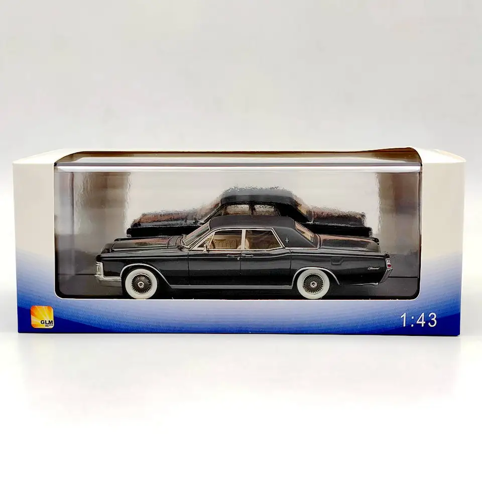 GLM 1/43 Scale Lincoln Continental 1969 Simulation Resin Model Model darček Darček Zbierka Zbierka statického suveníru Displej