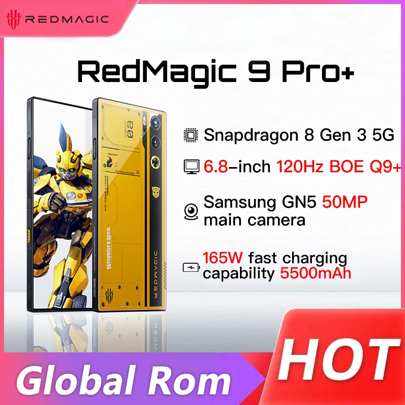 Global ROM RedMagic 9 Pro+ Bumblebee Mobile Phone 5500MAH