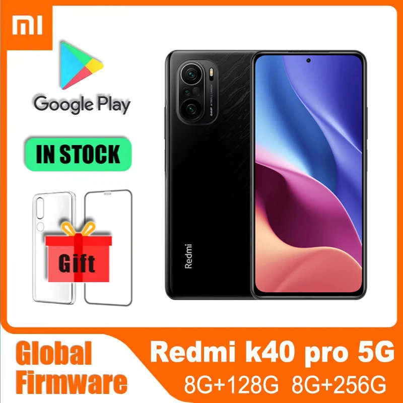 Global Rom Xiaomi Redmi K40 Pro Smartphone Global ROM verzia Snapdragon 888 6.67inch 120Hz E4 AMOLED Display 33Wfast Hoght Phone