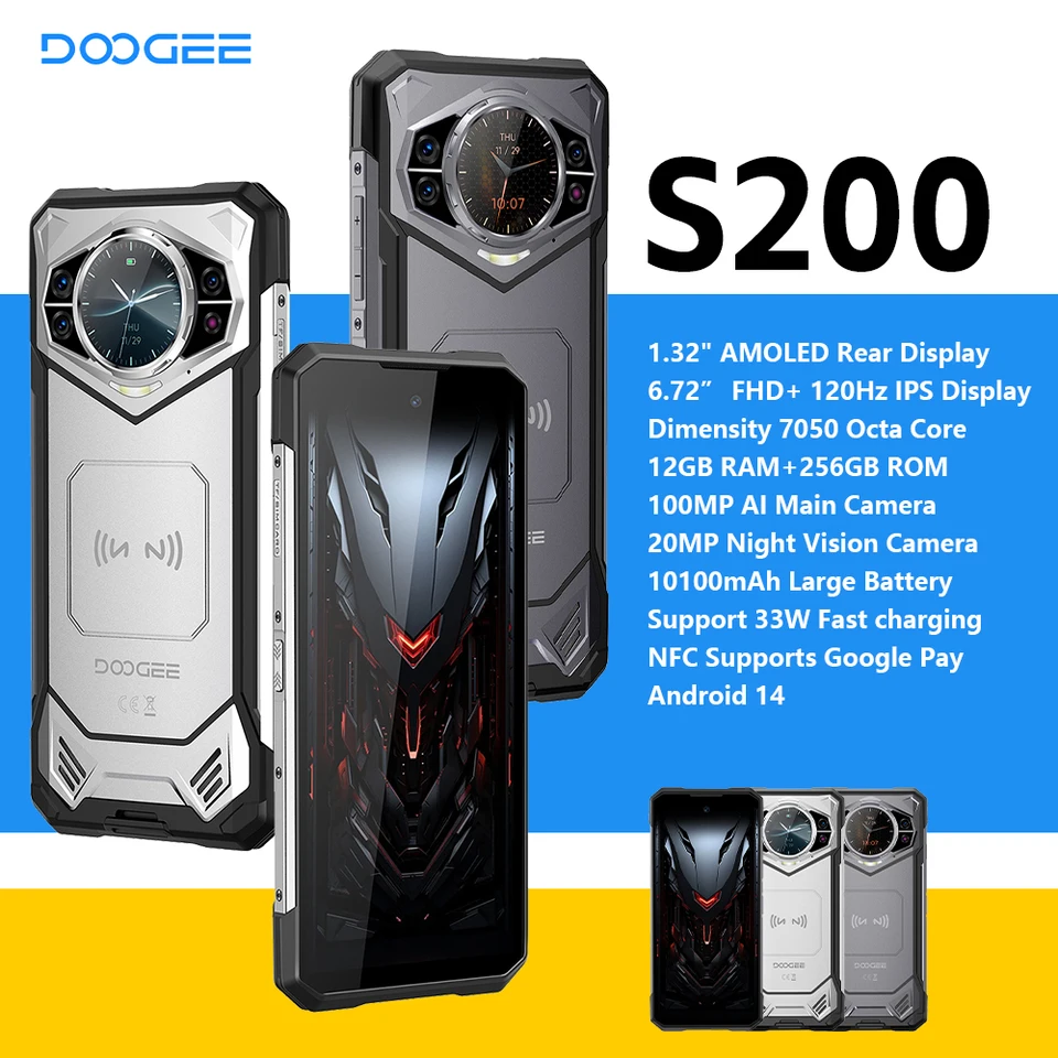 Globálna verzia Doogee S200 5G Rugged Phone 6.72 