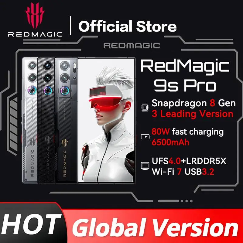 Globálna verzia RedMagic 9S Pro 5G Herný telefón 6.8 