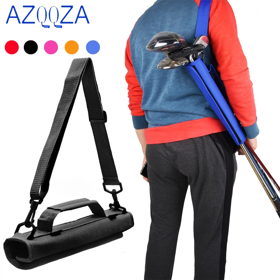 Gloof Golf Club Bag Mini prenosný golfový klub taška na ukladanie cestovného puzdra jednoduché skladacie mini napoly set golfové pištoľ