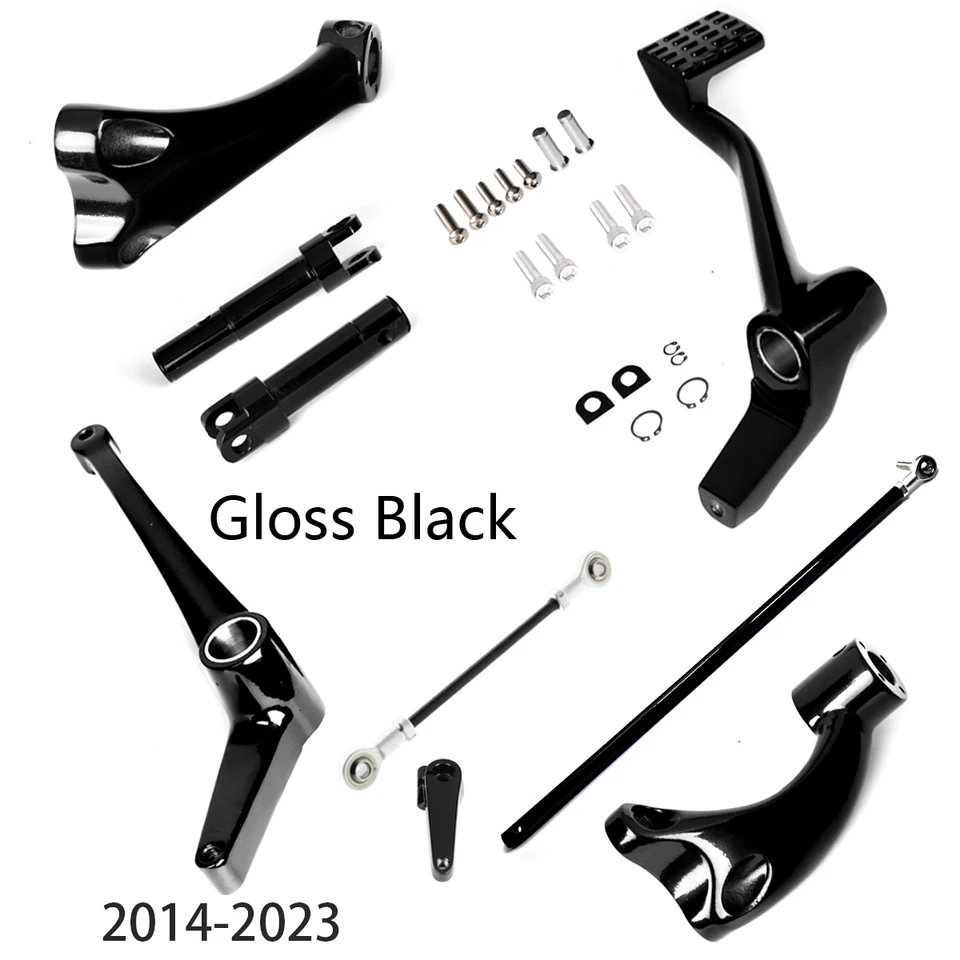Gloss Black Forward Controls Prepojenia pre Harley 2014 2015 2016 2017 2018 2019 2020 2021 2022 2023 Sportster XL 883 1200 Model