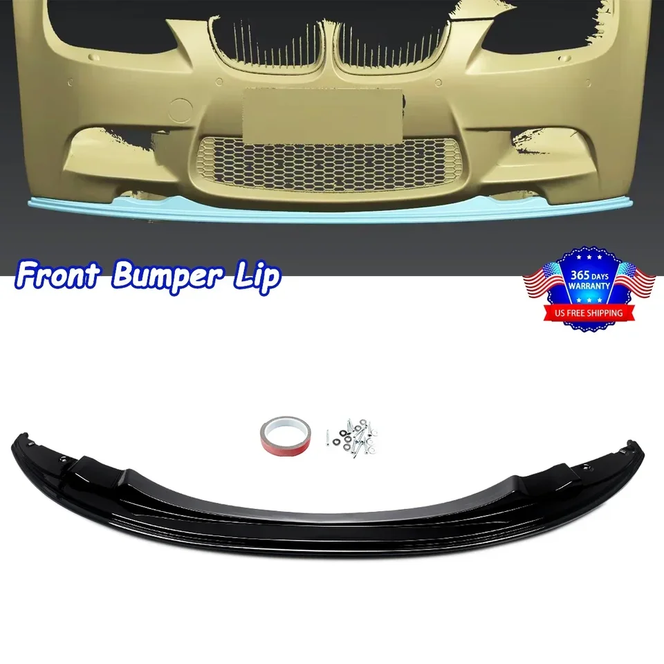 Gloss Black Front Lip Splitter Spoiler GTS štýl pre roky 2007-13 BMW M3 E92 E93 335i