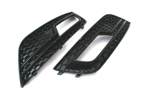 Gloss Black Honeycomb Style Fog Light Grille pre Audi A4 B8