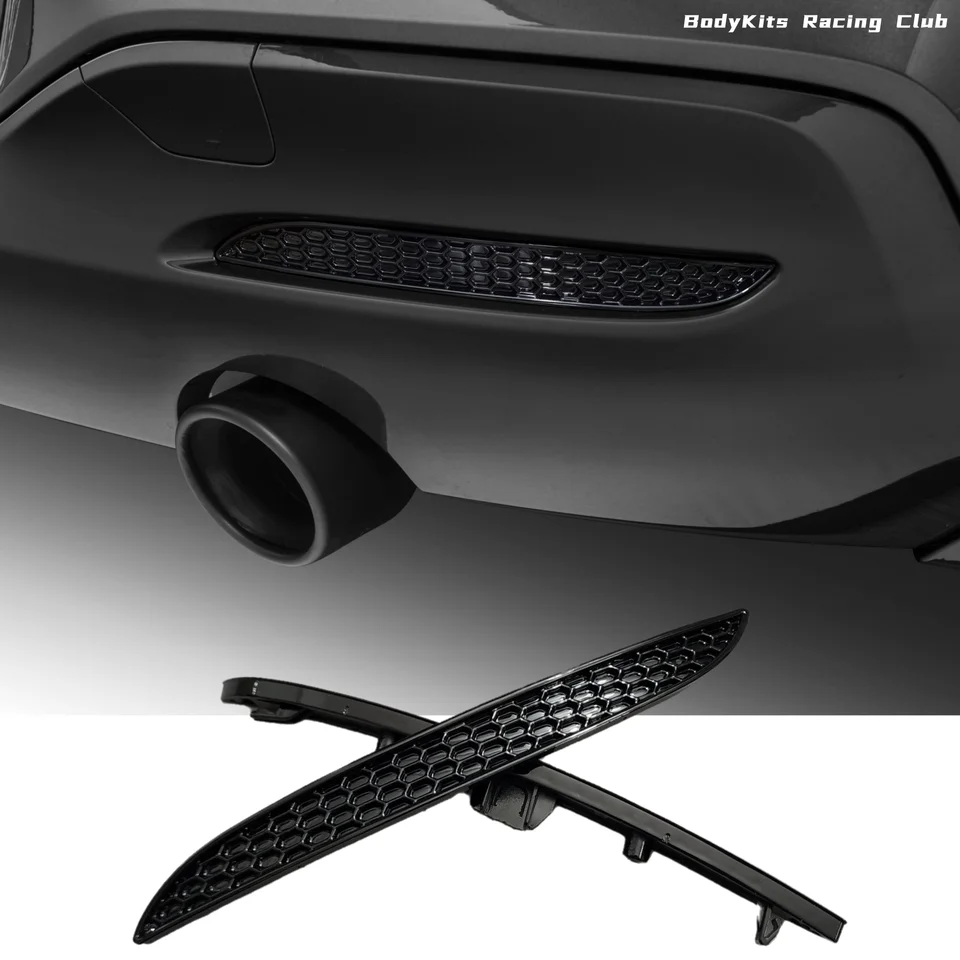 Gloss Black Zadný nárazník reflektor vložky vložky pre hláskotu pre BMW 1 séria F20 F21 LCI Urban Line M Sport 2016-2019