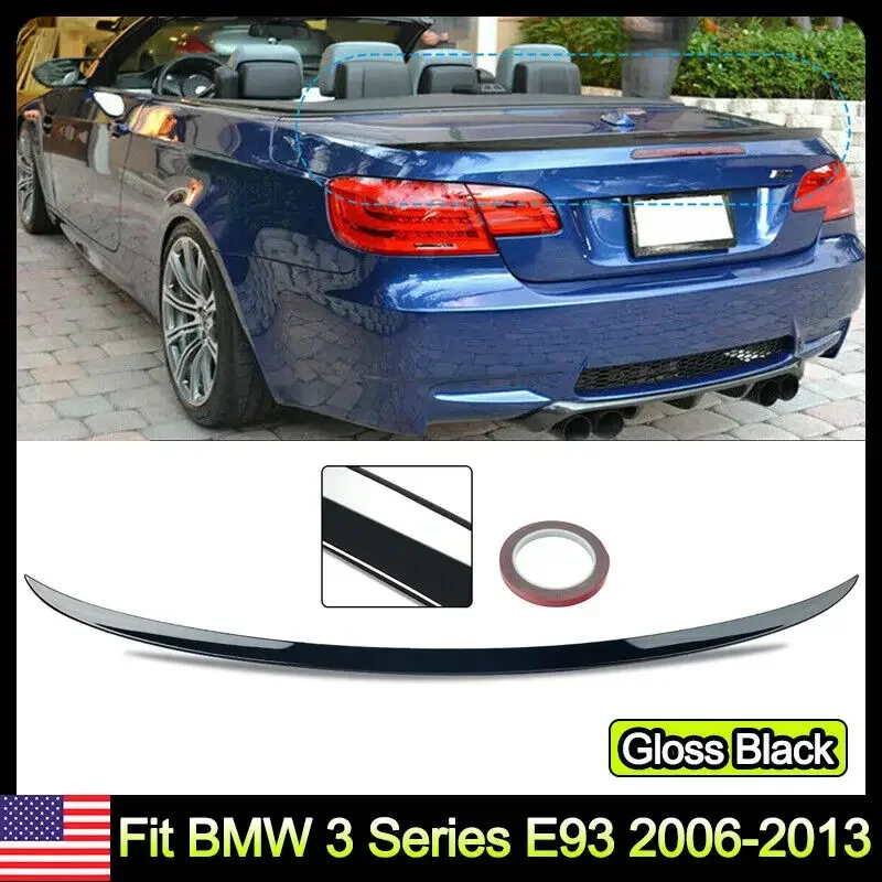 Gloss Black Zadný spojler krídla pery pre BMW 3 Series E93 335I CASTROBLE 2006-13