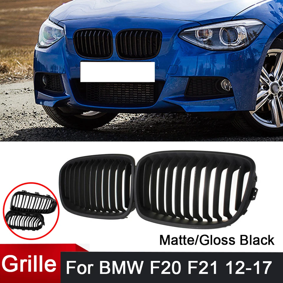 Glosy Black Auto predný nárazník obličky mriežky Grills Grills Grill Grill pre BMW 1 sériu F20 F20 F21 2013 2014 2015 2015 2016 2016