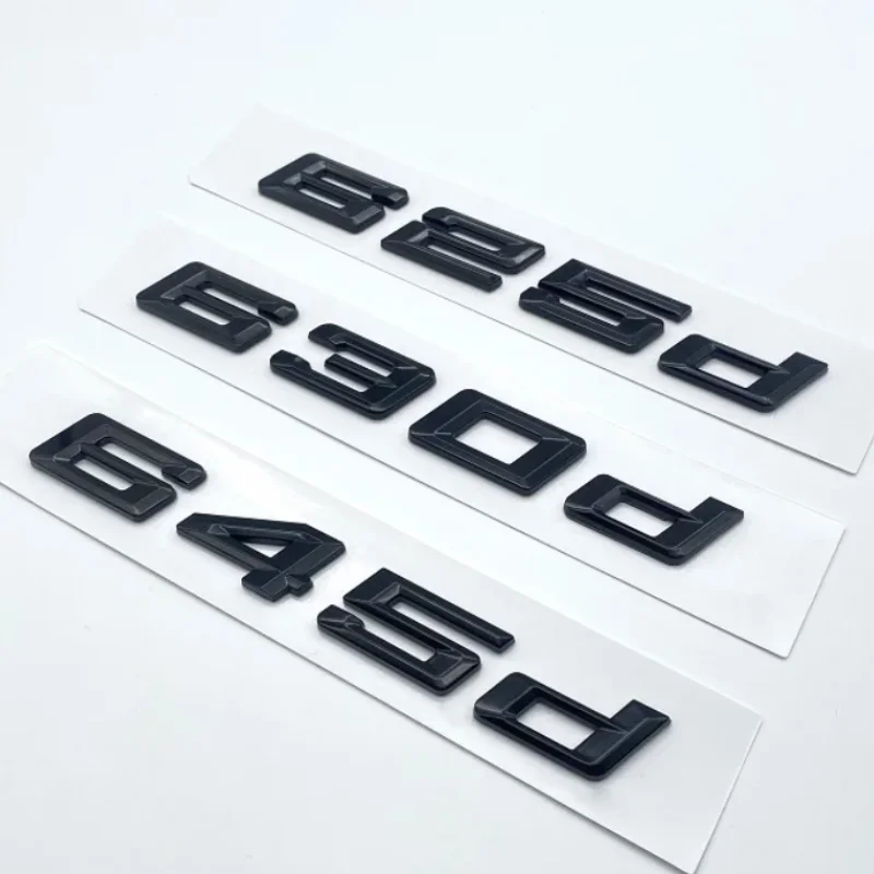 Glosy Black GT 630I 630D 640I 640D XDRIVE SDRIVE ABS Čísla písmen pre BMW GT série E63 E64 F06 F12 F13 G32