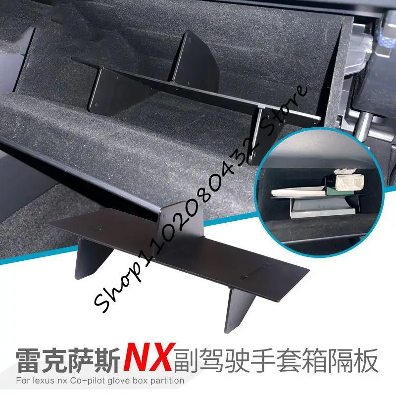 Glove Box Oddiel Vnútorný úložný priestor pre úložné skrinky Central Storage Box Storage a triedenie pre Lexus NX 2022