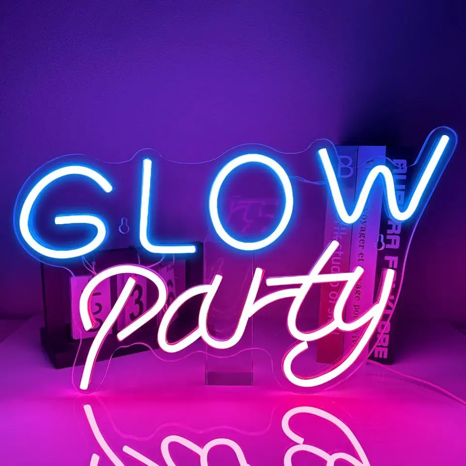Glow Party Neon Sign LED svetlo USB NEON NEON NEON PRE SPIELE Svadobná strana Živá hudba bar Party Decoration Wall Decoration