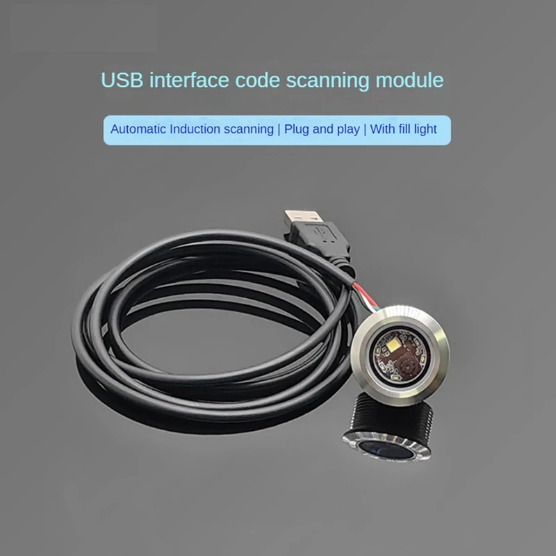 GM861 USB rozhranie 1D/2D čiarový kód QR kód čiarového skenera modulu z nehrdzavejúcej ocele s výplňovým svetlom odolné