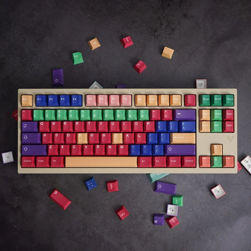 GMK Handarbeit Téma KeyCap Set 128Ke PBT Vlastná zmiešaná klávesová čiapka čerešňový profil Keycap pre mechanické príslušenstvo klávesnice