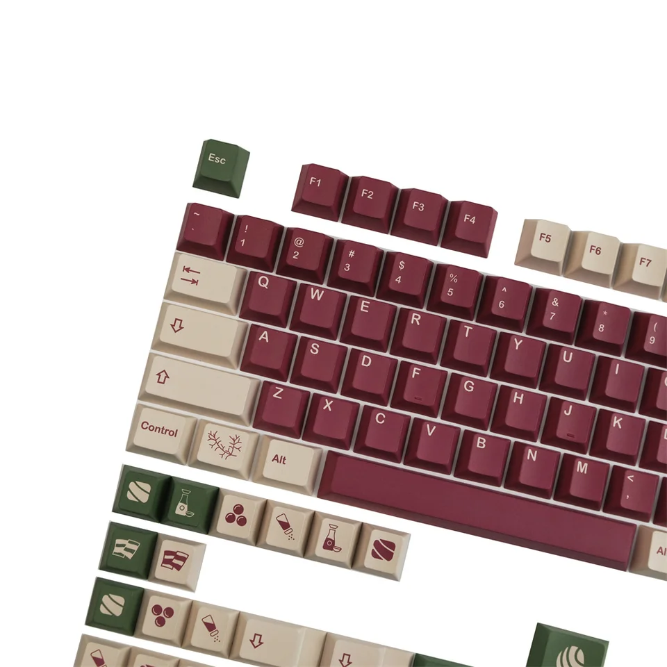 GMK Poke PBT KeyCap Cherry Profil 142 Plné klávesy pre GH60 GK61X GK64X GK68 84 87 96 980 104 108 Štandardná mechanická klávesnica