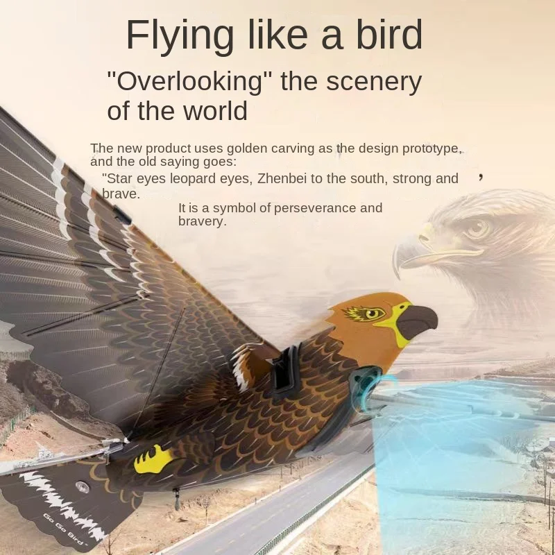 Go Go Bird Golden Eagle Biomimetic Eagle Eagle Let Flight Bird HD fotoaparát s GPS Poloha Plánovanie obrázka Návrat
