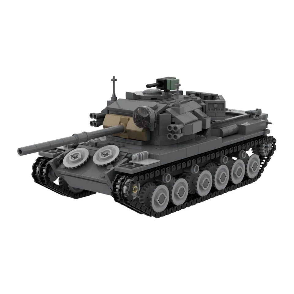 Gobricks Moc Centurion Mk. 5/1 Tank Bricks Vojenský olifant tank Centurion Armored Recovery Vozidlo (ARV) Stavebné bloky hračiek