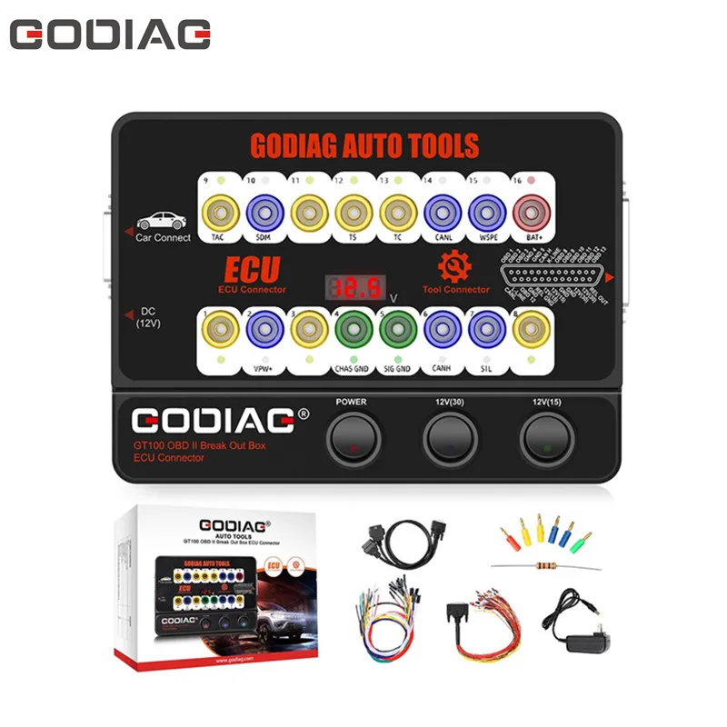 GODIAG GT100 Automatický nástroj OBDII prelomenie konektora ECU ECU