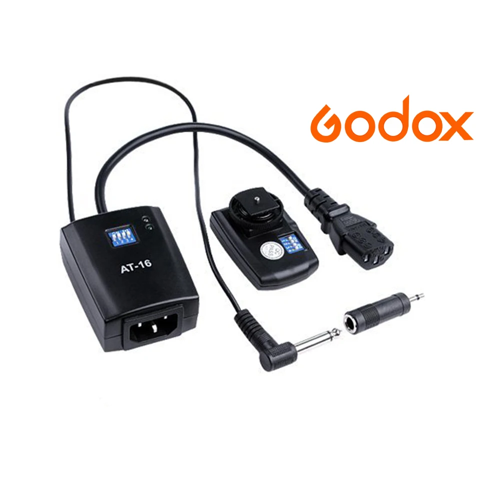 Godox AT-16 Channels Wireless Studio Flash Remote Shutter Release Trigger pre Canon Nikon DSLR Camera 5D 6D 800D 750D 77D M6