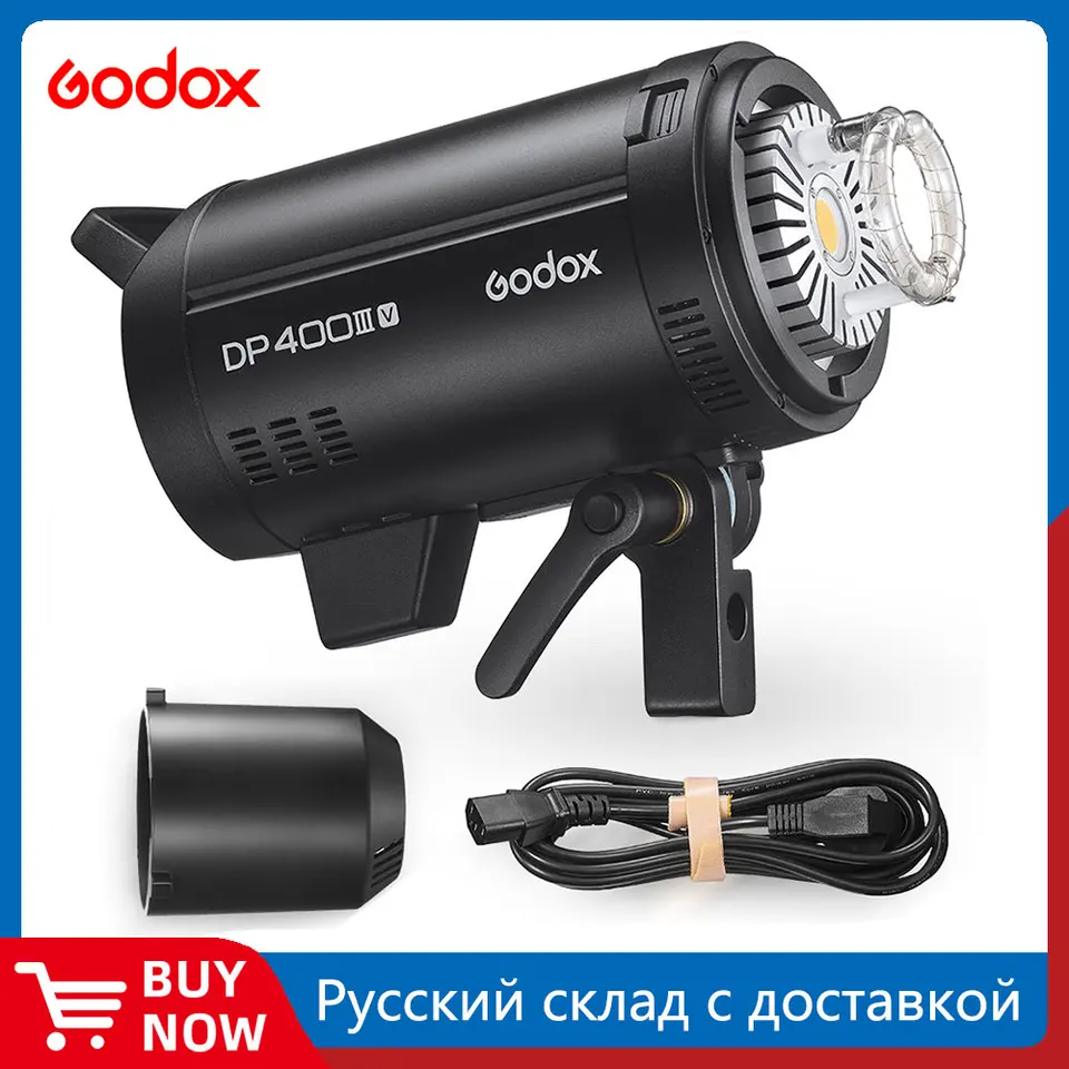 Godox DP400IIIV DP600IIIV DP600III-V Vstavané 2.4G Wireless X System Studo STROBE FLOBE FLOBE LIGHT pre fotografovanie svetla