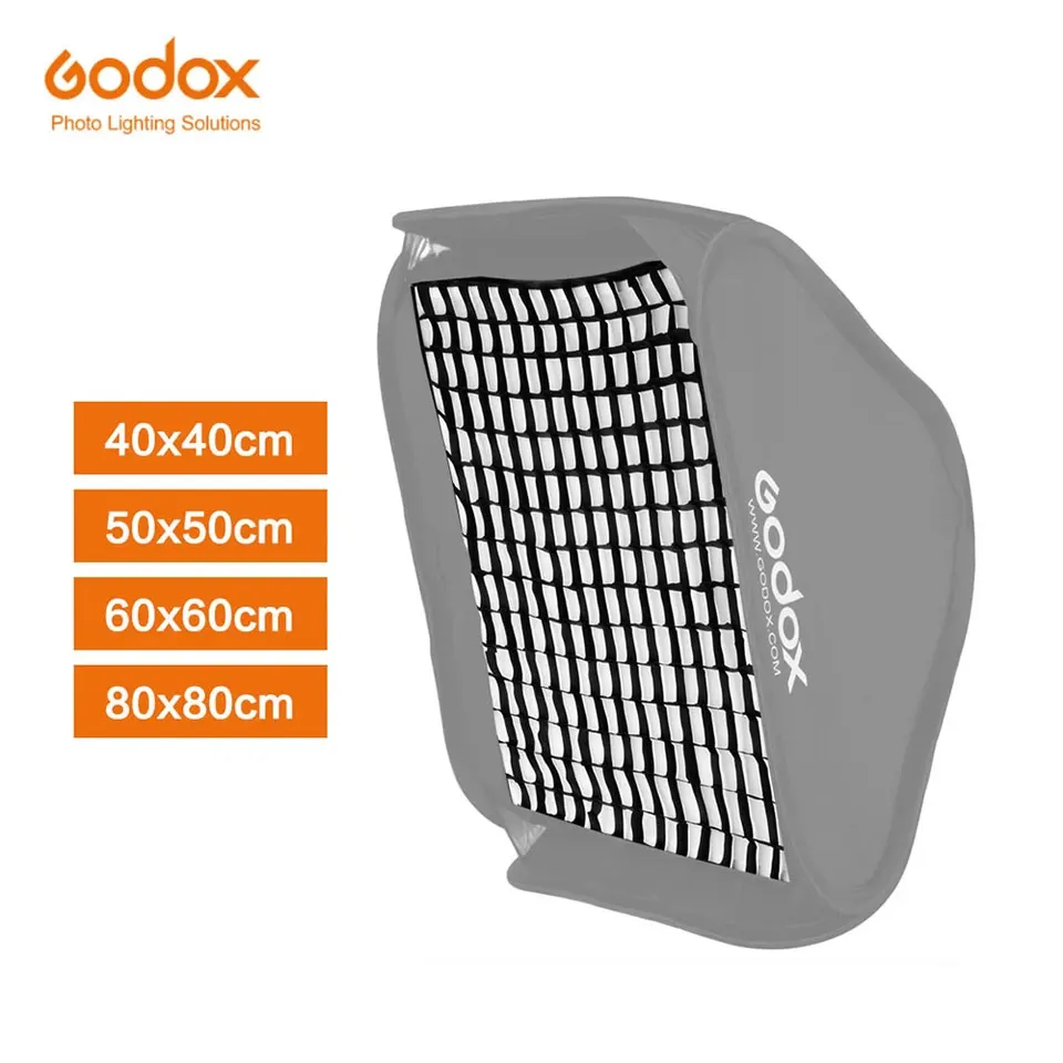 Godox Grid Prenosná 40x40cm 50x50cm 60x60cm 80x80cm Photo softbox medovina pre štúdio Srobe Flash Light (iba mriežka)