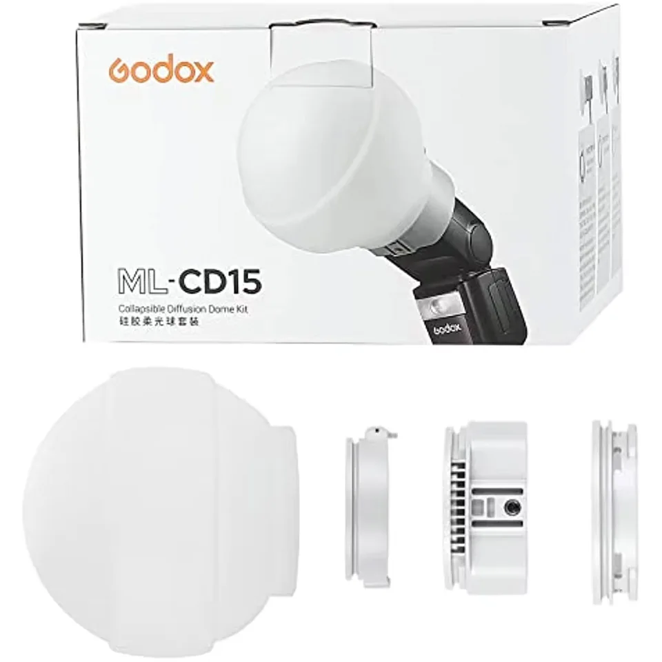 Godox ML-CD15 Difúzna kupola pre Godox V1 AD200PRO V860III V850II TT685II TT600 TT520II AD200 ML30 ML30BI ML60 ML60BI AD300PRO