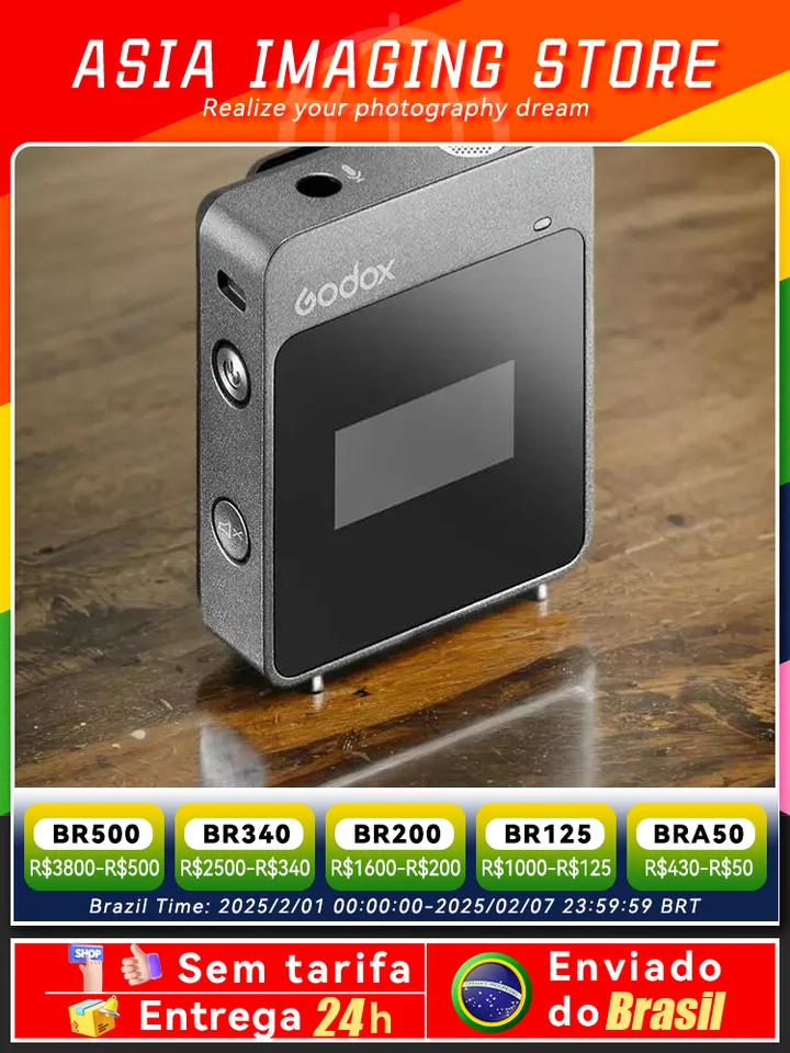 Godox Movelink UC2 LT2 2,4 GHz Wireless Lavalier Microfón pre kamery DSLR kamery smartfóny a tablety pre YouTube